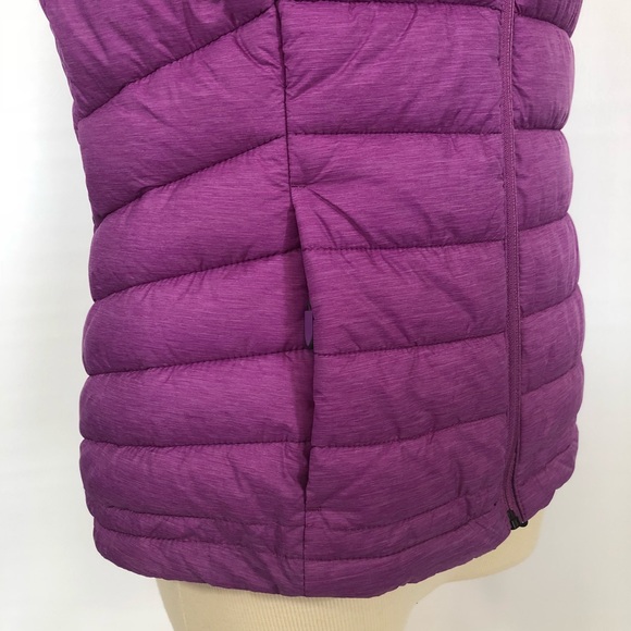 NWOT Tangerine purple quilted hooded vest S - Picture 4 of 8